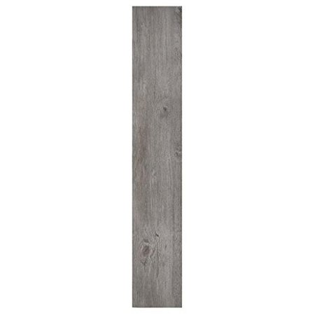 OVERTIME 6 x 36 in. Nexus Light Grey Oak Self Adhesive Vinyl Floor Planks - 10 Planks by 15 sq. ft. OV3154